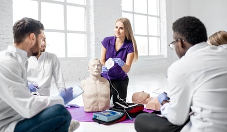 Defibrillation training demo